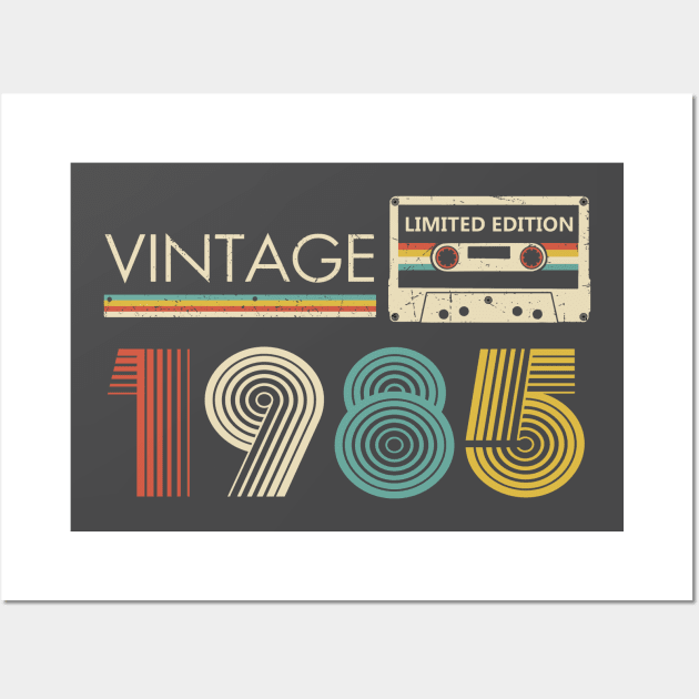 Vintage 1985 Limited Edition Cassette Wall Art by louismcfarland